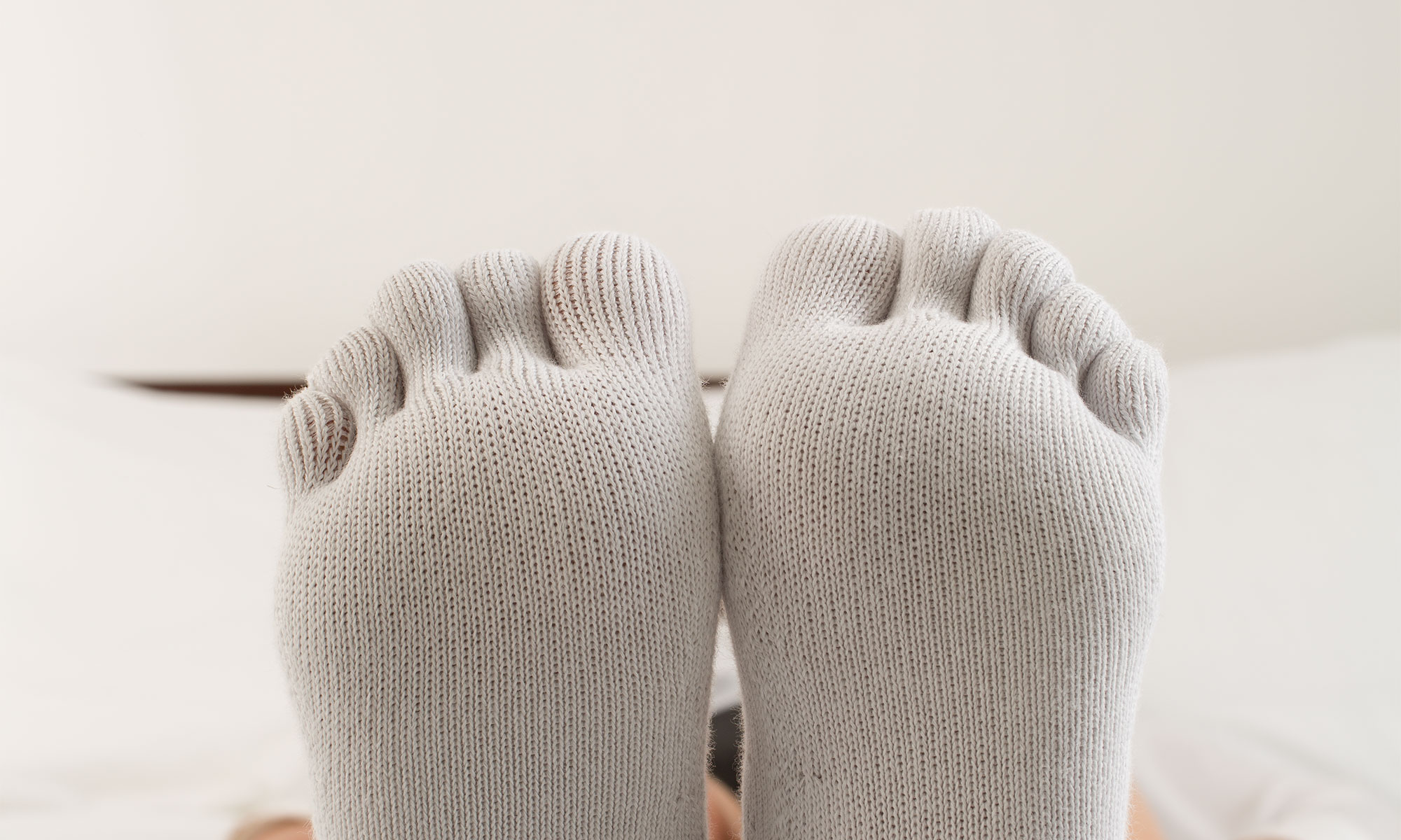 Sensitive Diabetic toe socks and feet